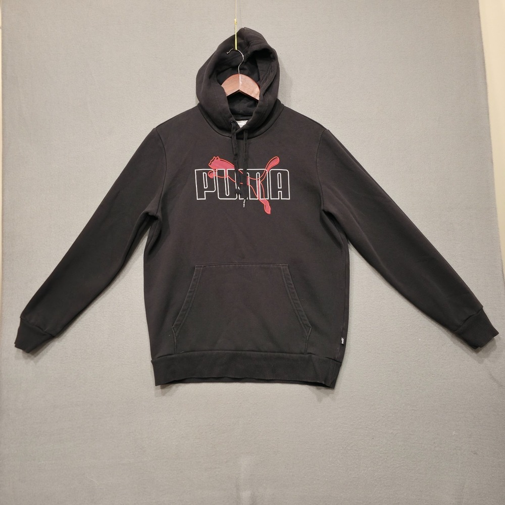 Puma Men's Black Long Sleeve Pullover Hoodie Size‎ Medium
